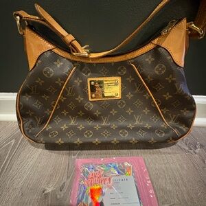 Louis Vuitton Tan and Brown Monogram Shoulder Bag